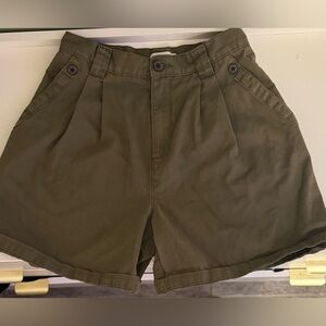 Topshop Olive Green Women's Shorts